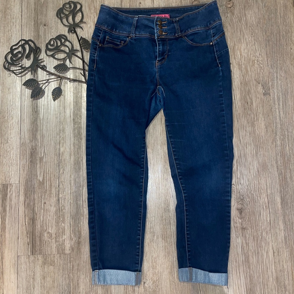 Wax Jeans Push Up Collection Rolled Ankle Size 9 - Picture 2 of 13